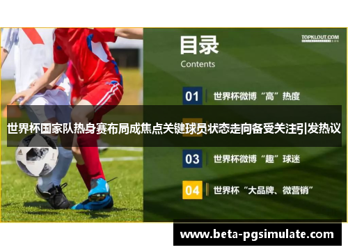 世界杯国家队热身赛布局成焦点关键球员状态走向备受关注引发热议